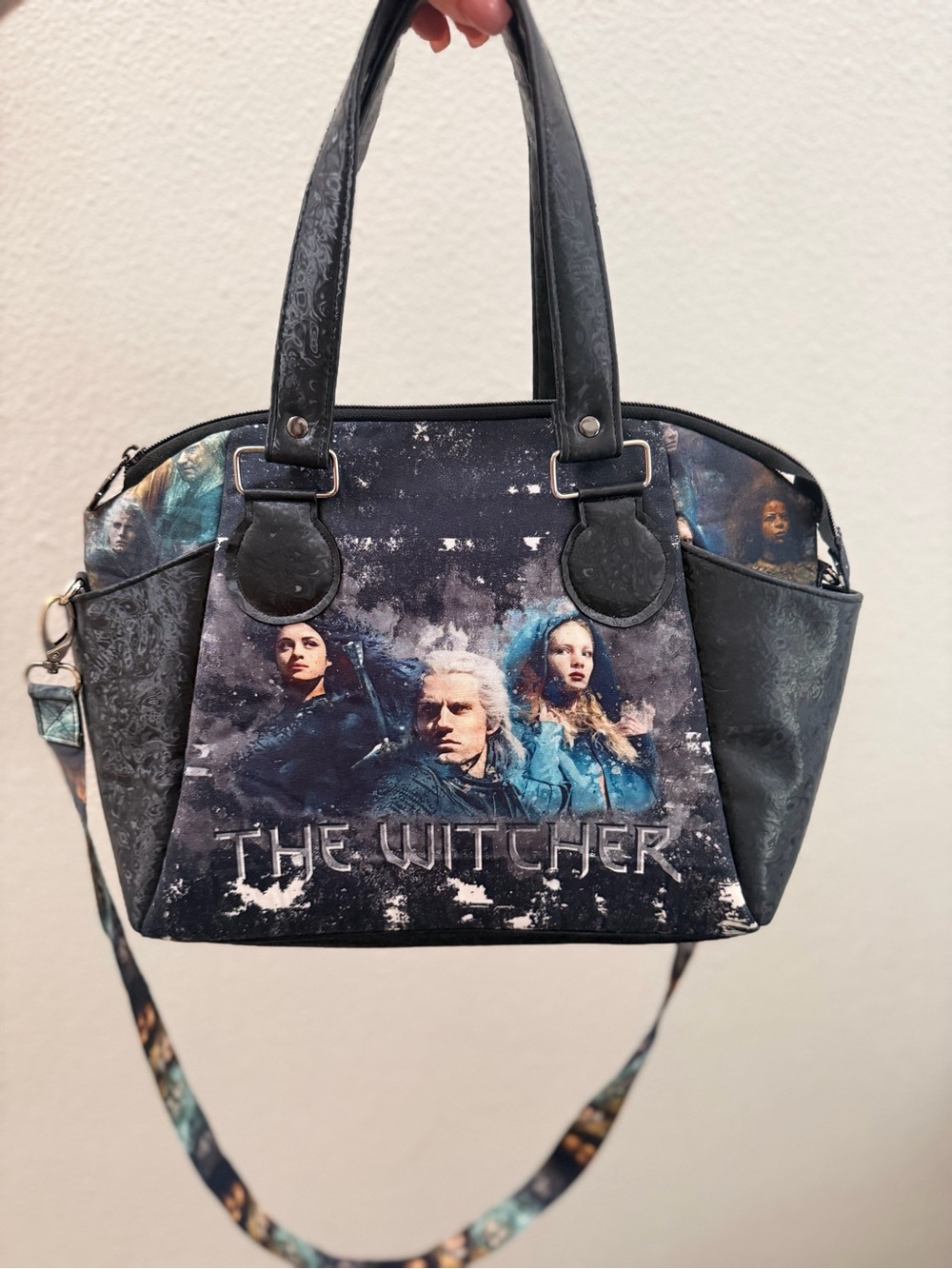 The Witcher Themed Black Tote Handbag